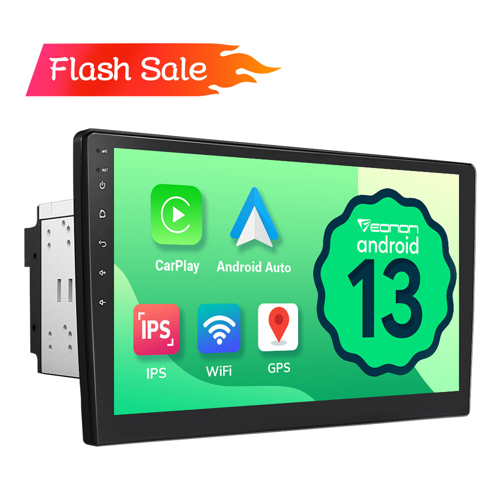 Eonon 10.1″ IPS Android 13 WiFi Double 2DIN Car Radio Stereo GPS Bluetooth Audio