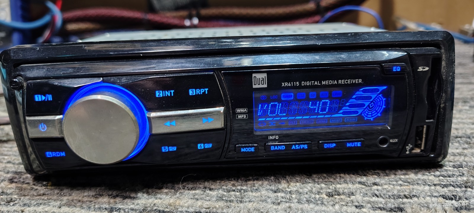 Dual Electronics XR4115 Digital Media Receiver (No CD)/MP3/USB In Dash Receiver