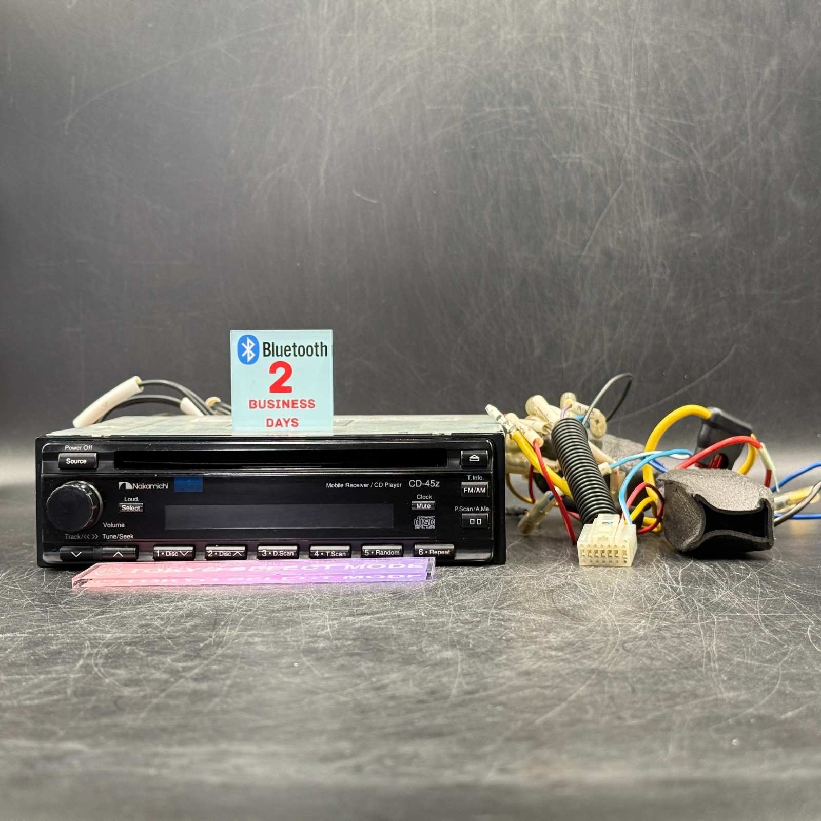 Nakamichi CD-45z 1DIN Car Audio CD Player Added Bluetooth Vintage JDM In Stock