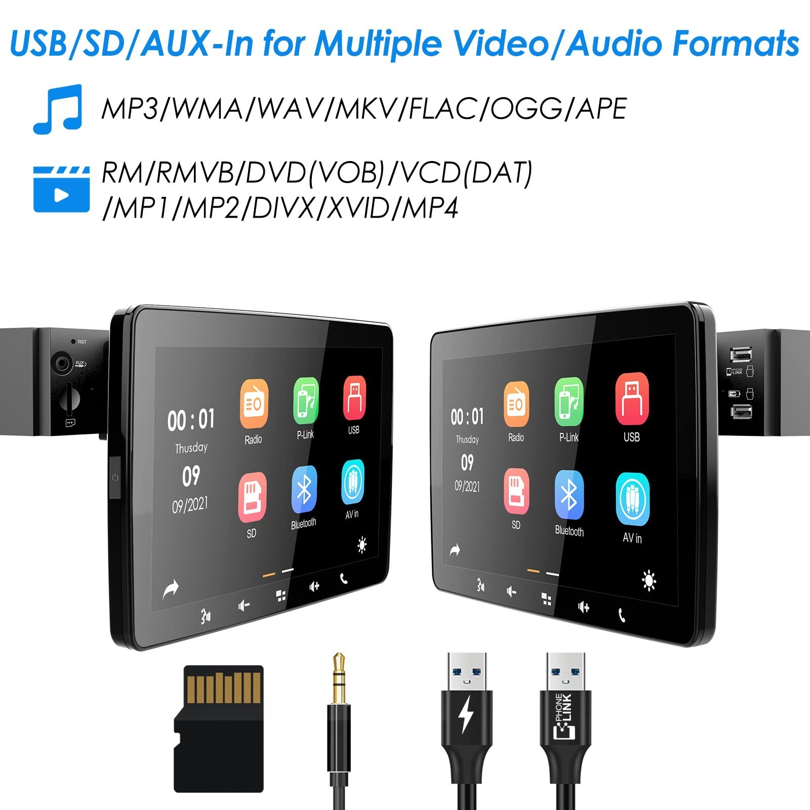 Stiflix Single Din 9″ IPS Car Stereo CarPlay Android Auto Bluetooth USB – NEW
