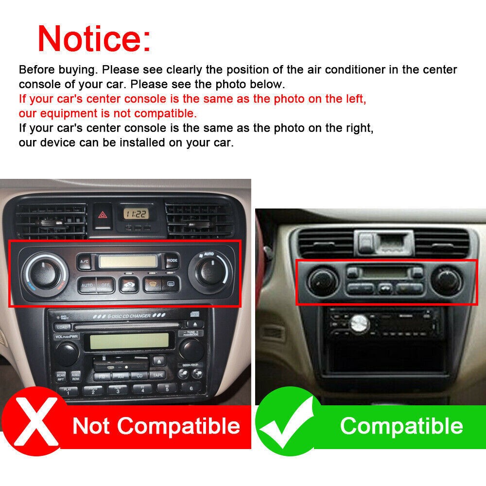 For Honda Accord 6th 1998-2002 Android CarPlay Car Stereo Radio GPS Navi 64G