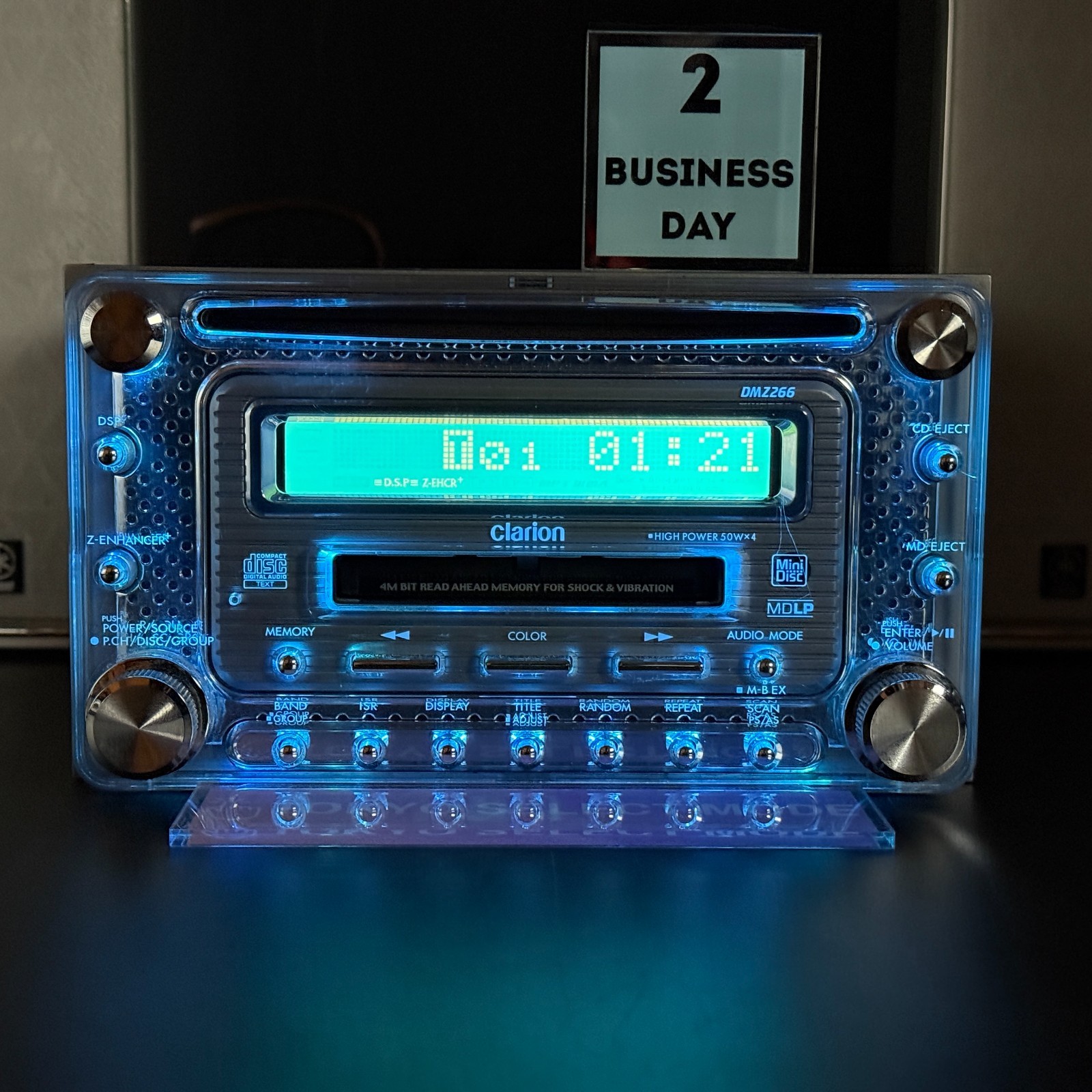 Clarion DMZ266 2DIN Car Audio CD MD Player JDM DSP 12-Color Illumination Stock
