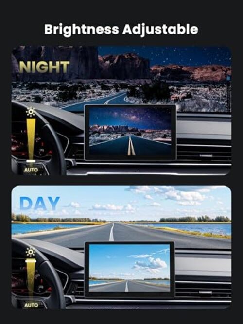 9″ Wireless Apple Carplay Screen for Car, Portable Car Play Screen for Q9SS-1