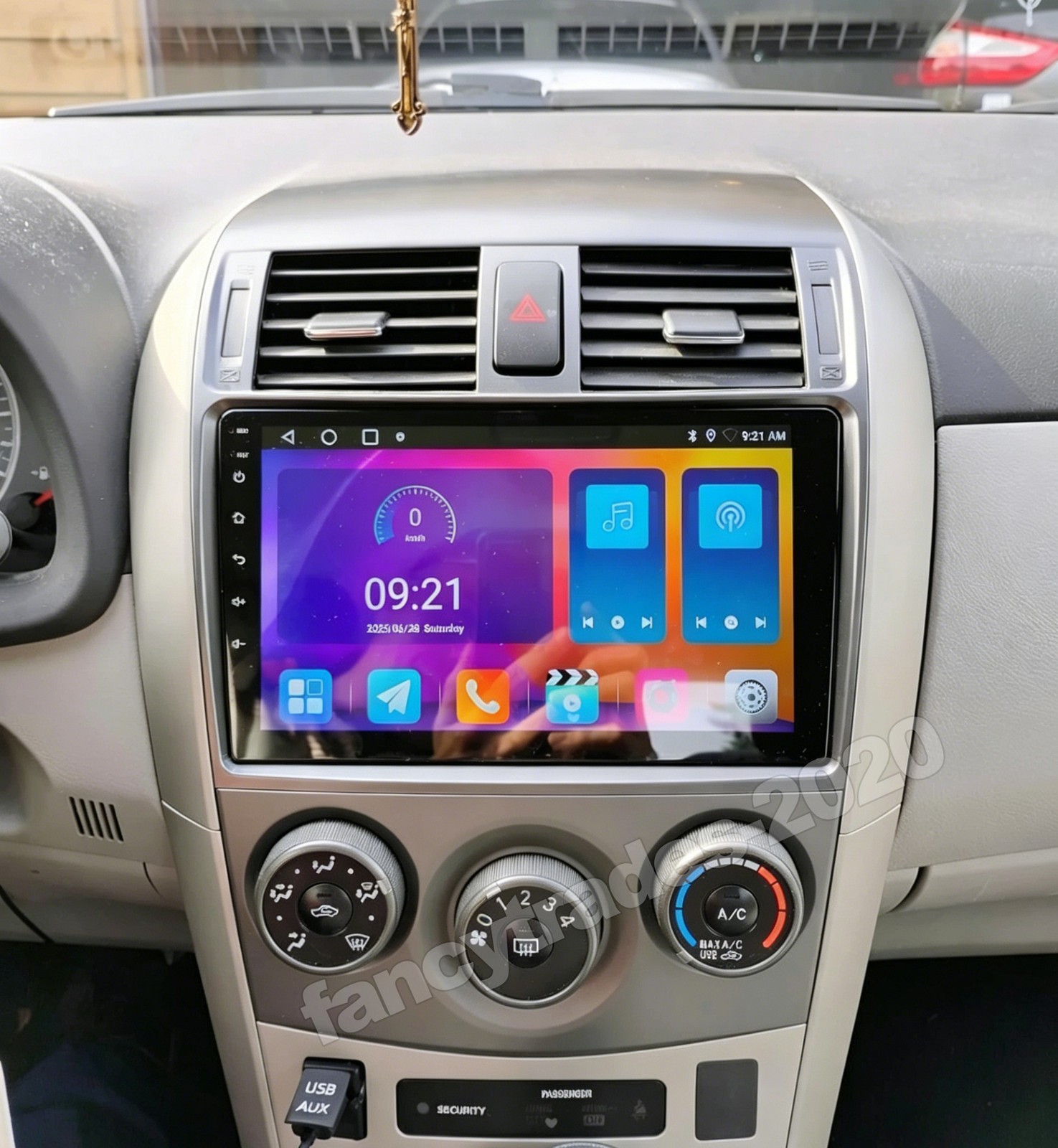 Apple Carplay Android15 Car Stereo GPS Radio Camera For Toyota Corolla 2009-2013