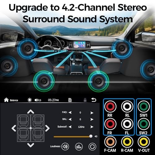 SJoyBring 7 QLED Double Din Car Stereo Wireless CarPlay Android Auto