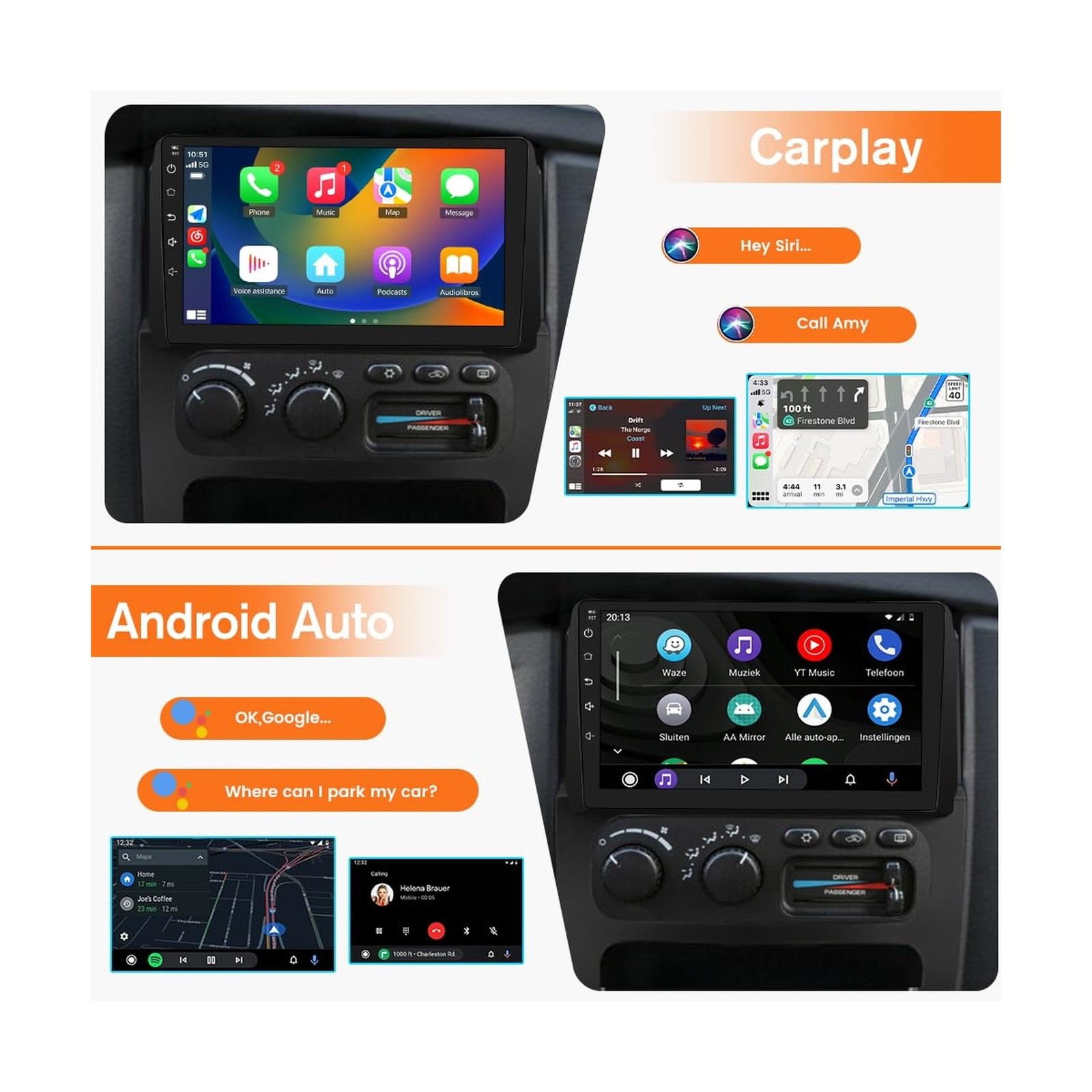 2+64GB Car Radio Stereo for Dodge RAM 2002-2005 Android 13 with Wireless CarP…