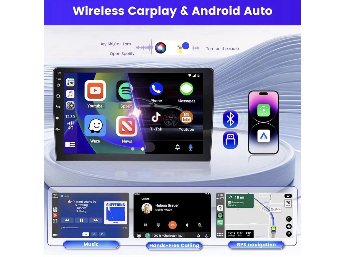 2+64G Android 15 Car Stereo Radio for Honda Accord 1998-2003 Touch Screen AHD