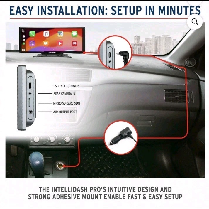 Car and Driver Intellidash Pro X10 Wireless Carplay, New, 10″ Touch Screen
