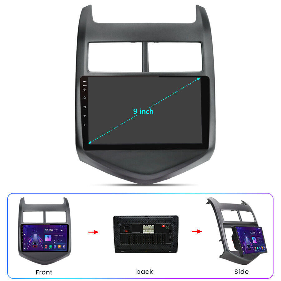 Android 12 Car Stereo Radio GPS NAVI For 2012-2016 Chevrolet Sonic Aveo + Camera