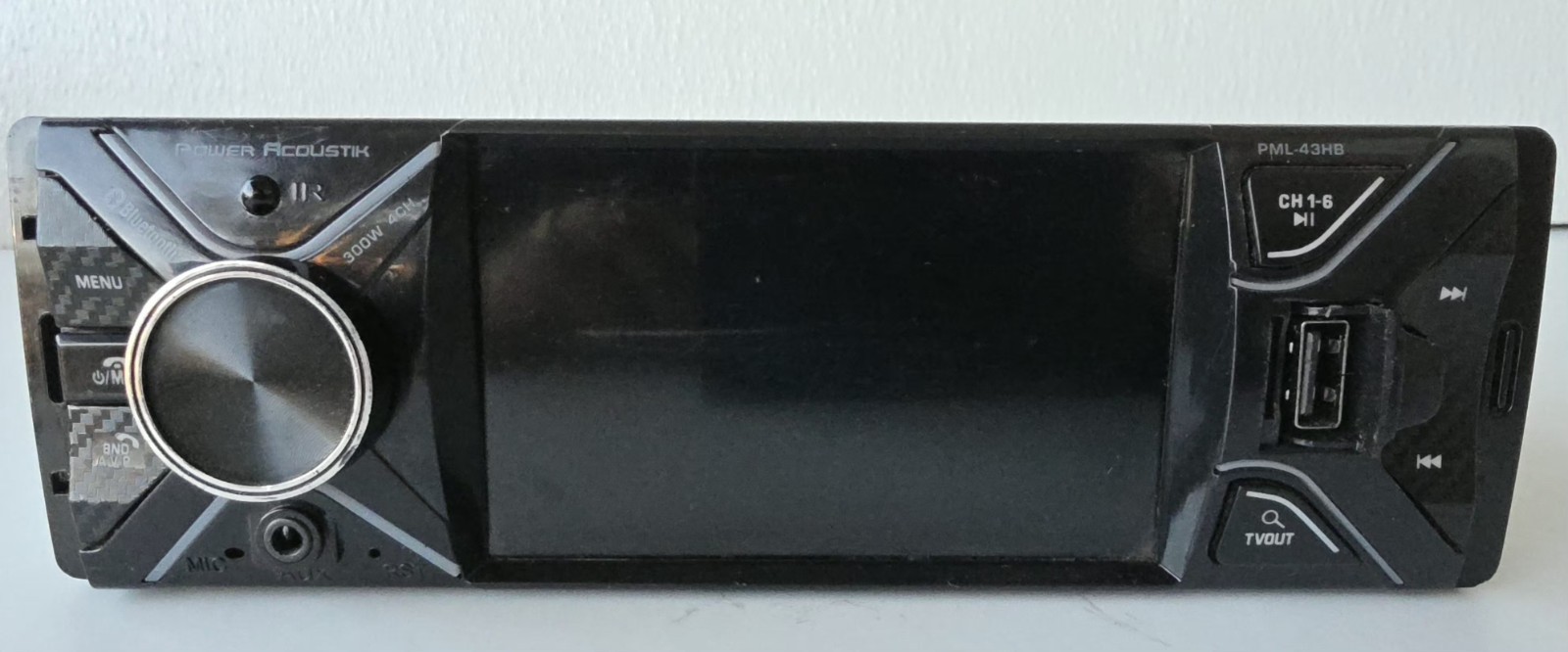 Power Acoustik PML-43HB Bluetooth Digital 1080P Multimedia Receiver Used