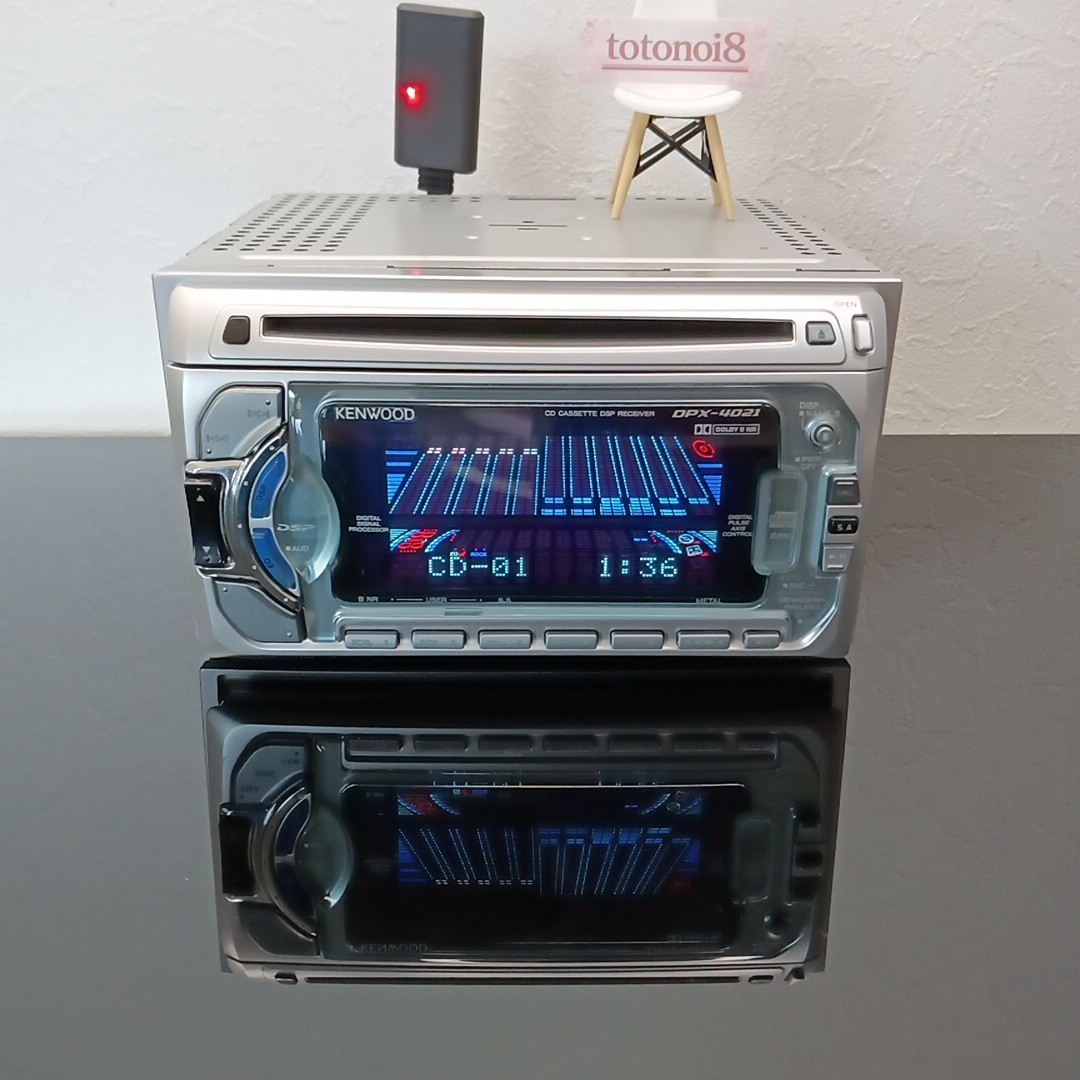 KENWOOD DPX-4021 2DIN CD/Cassette Car Audio DSP Receiver – Checked and Working