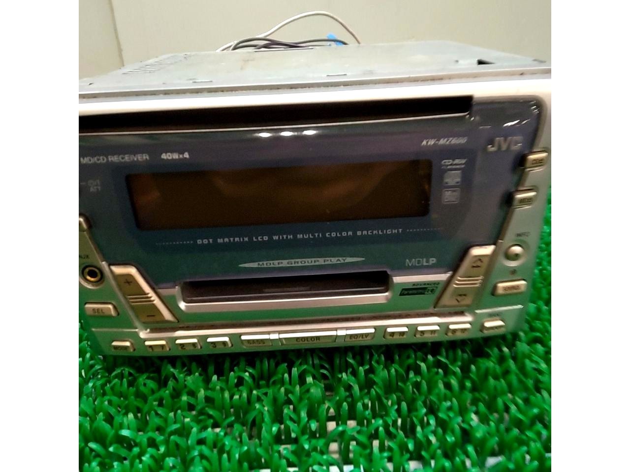 JVC KW-MZ600 Car Stereo Receiver Tested Working CD MD w/ Harness