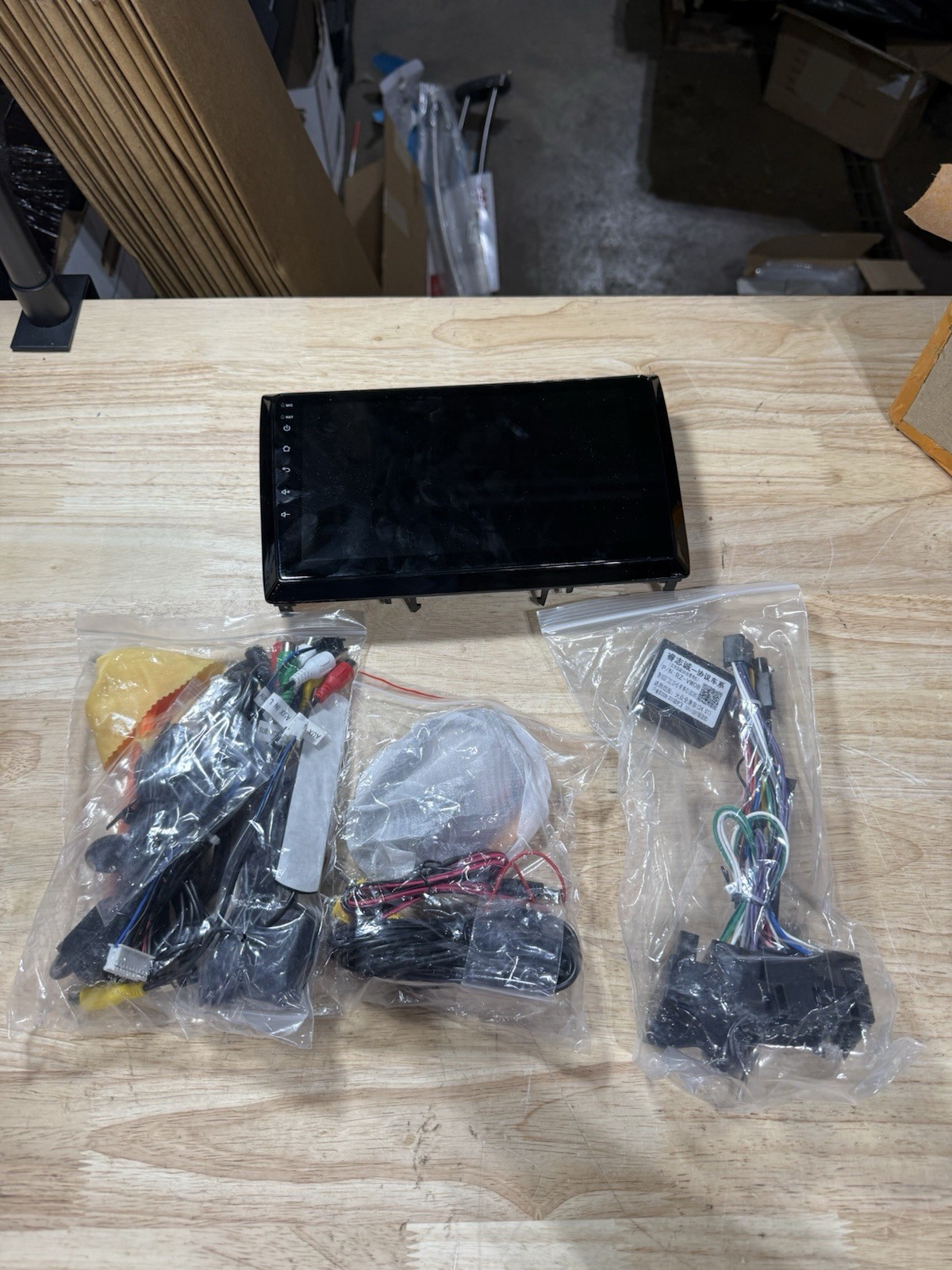 10” Android 12 Car Stereo GPS Head Unit w/ Wiring Harness Camera Open Box