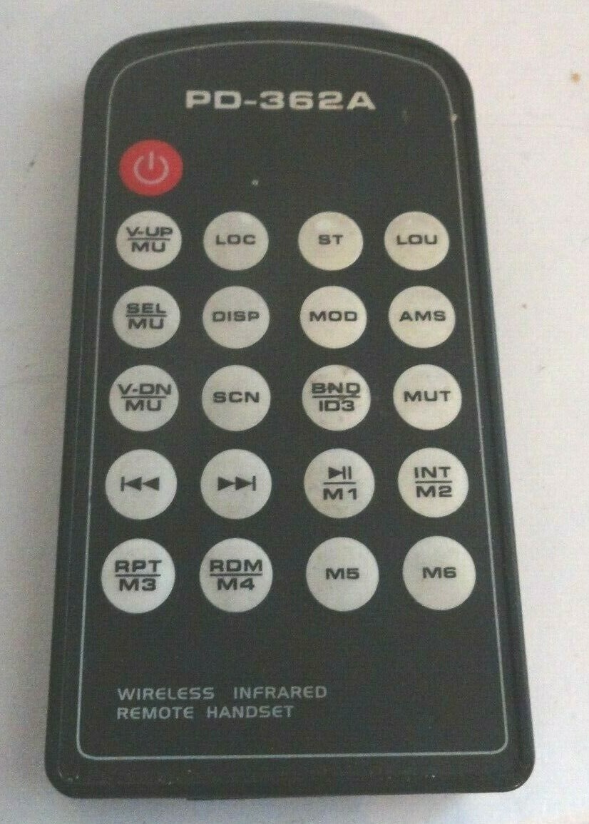 CAR STEREO REMOTE CONTROL pd-362a tested WORKING