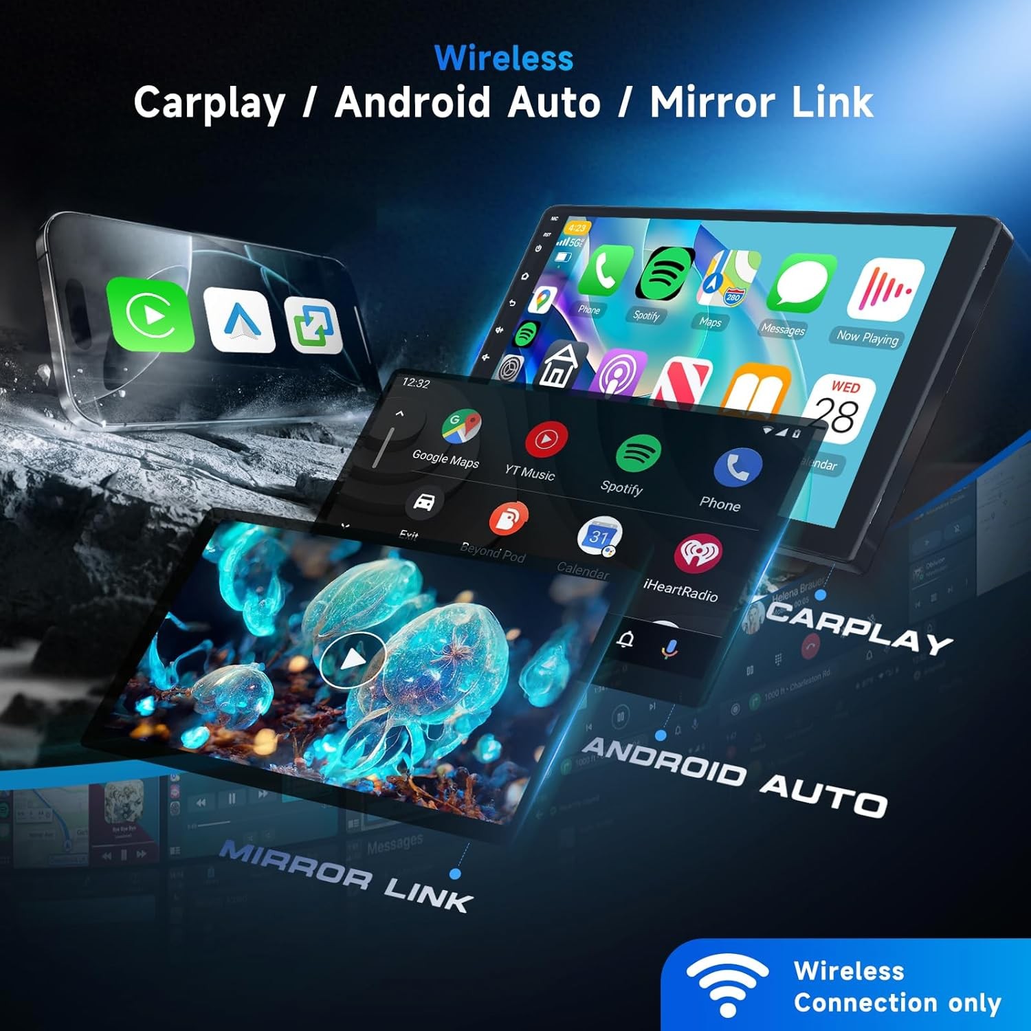 CarPlay For 2002-2005 Dodge Ram 1500 2500 3500 Android 13.0 Car Stereo Radio GPS