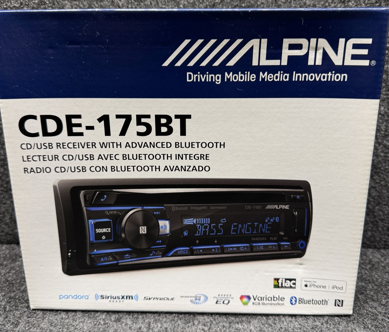 Alpine CDE-175BT EXTREMELY Hard to find BRAND NEW/Exactly as shown and described