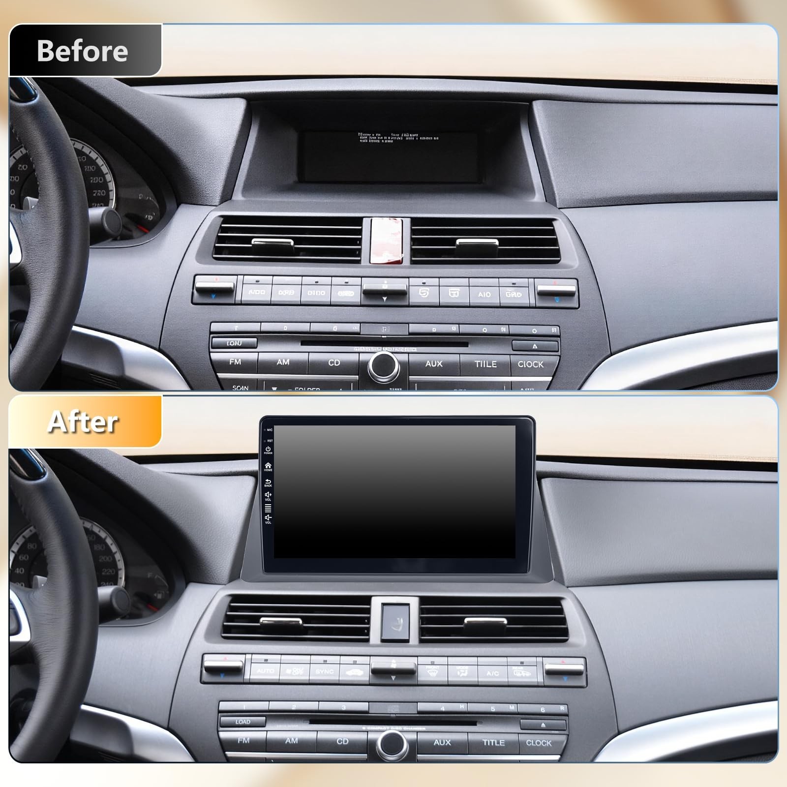 5G WiFi(6) Car Radio Accord 2008 2009 2010 2011 2012 2013 (8th Gen), Android1…