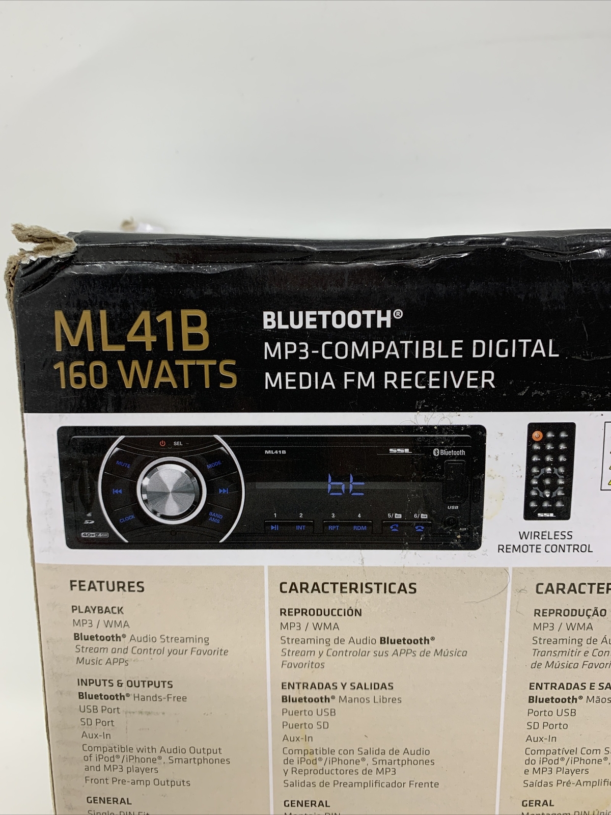 Sound Storm ML41B Bluetooth Single-DIN Multimedia Player