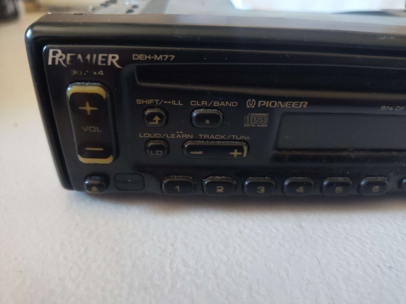 Pioneer Premier DEH-M77 DEH-M980 Cd Player Radio Vintage 1992 – Untested