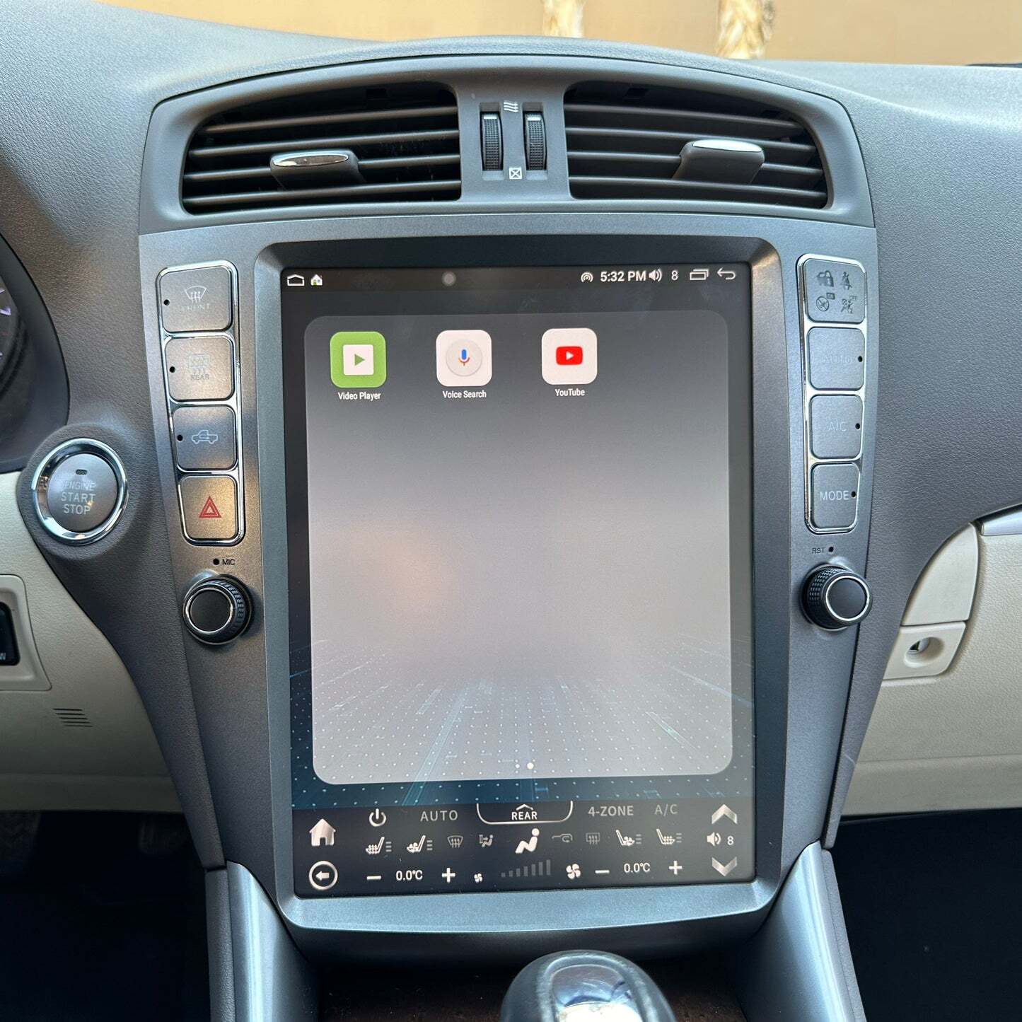 12 inch T-Style Car Stereo Head Unit Radio For Lexus IS250 IS300 IS350 2005-2012