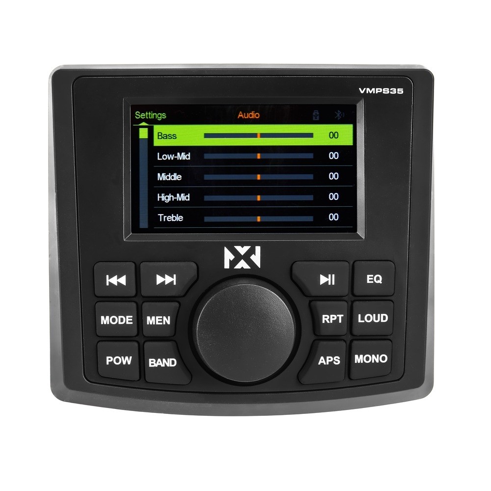 NVX VMPS35 & MVSP8 Marine Receiver with Bluetooth and Marine Speakers
