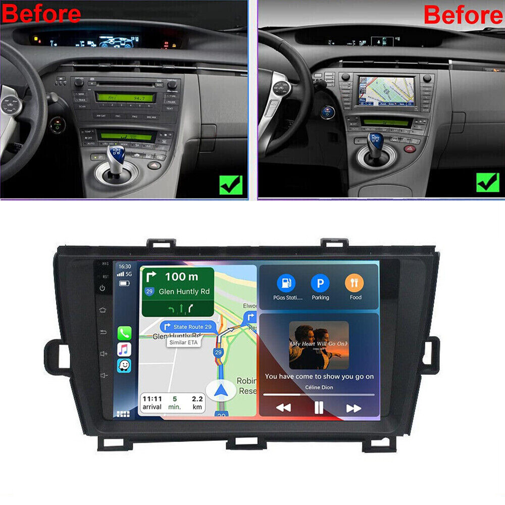 For Toyota Prius 2010-2015 Apple Carplay Car Stereo Radio Android GPS Navi 64GB