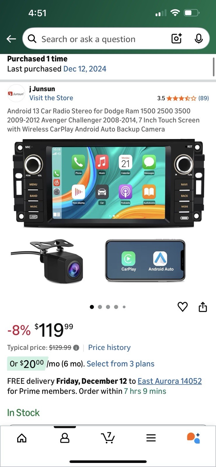 Android 12 Car Stereo For Jeep Wrangler Dodge RAM Avenger Challenger Chrysler