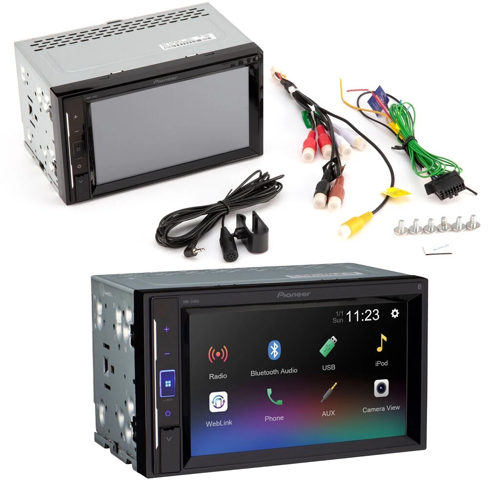 Pioneer DMH-241EX 6.2″ Car stereo.Digital Media Receiver w/remote. Backup Camera