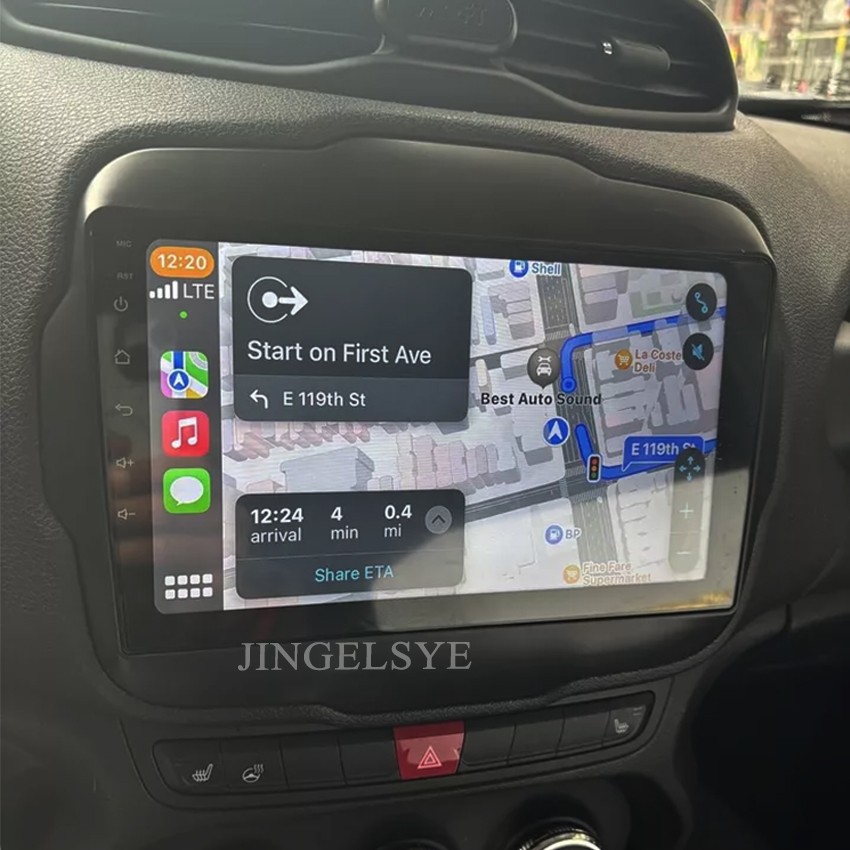 4+64G Android Auto Stereo Radio GPS Carplay NAVI RDS For Jeep Renegade 2015-2020