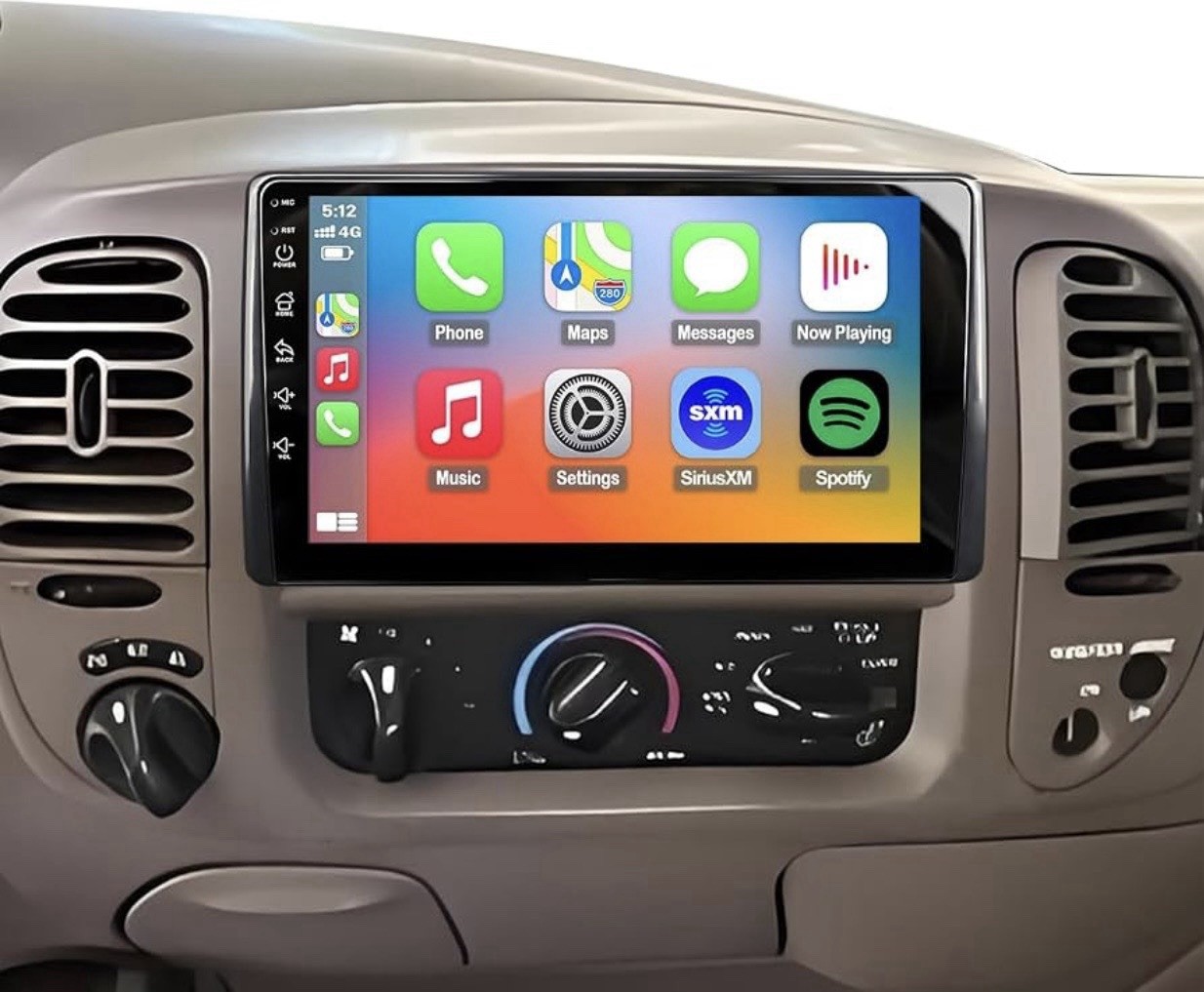 Car Stereo Radio 1999-2003 F150 QLED Touch Screen CarPlay Android Auto