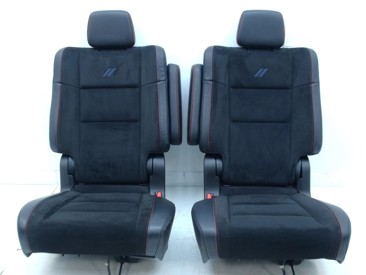 2021 – 2025 DODGE DURANGO RT OEM SEATS 3 ROW SET BLACK LEATHER / SUEDE CONSOLE