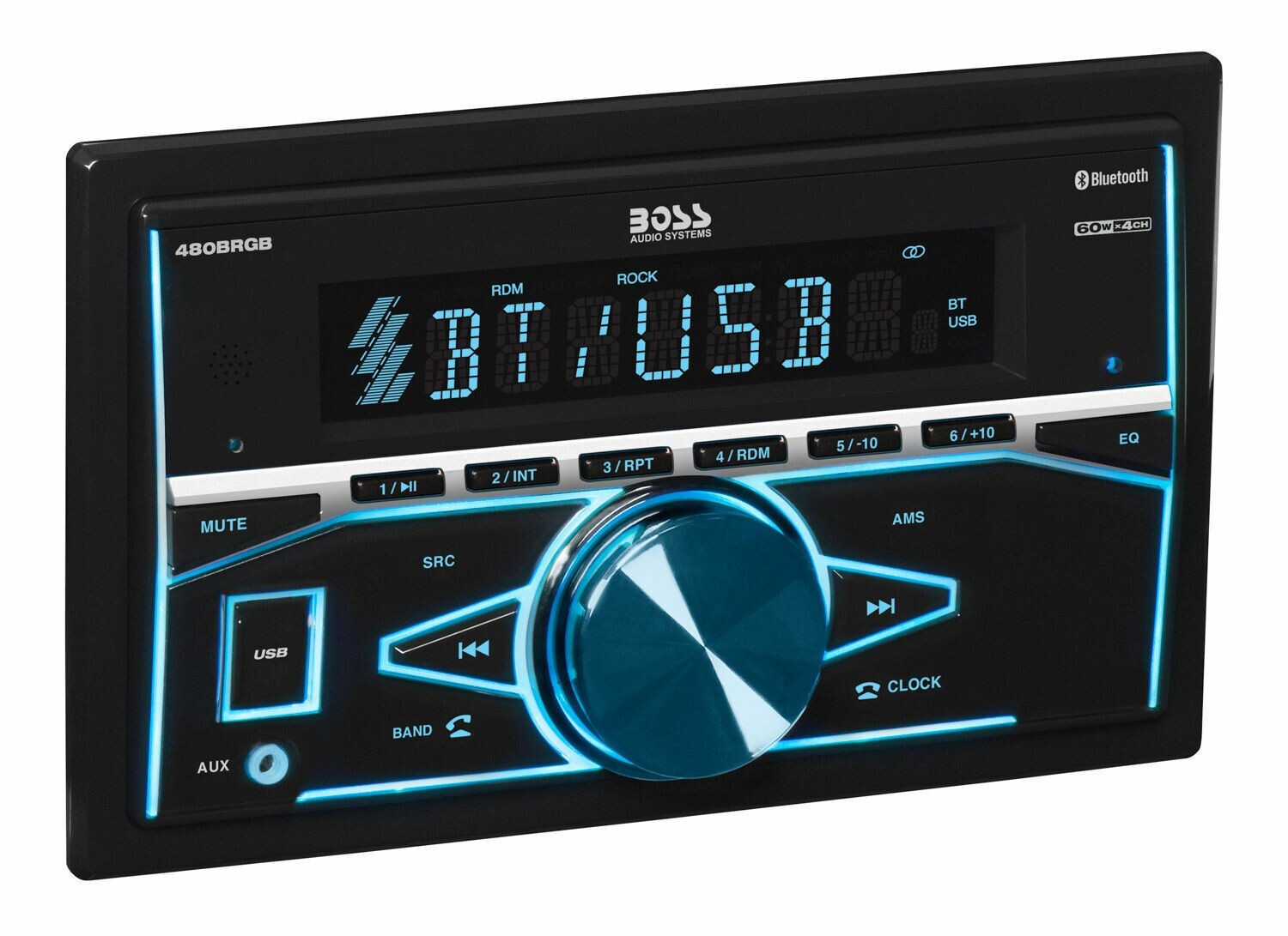 BOSS Audio Systems Elite 480BRGB Car Stereo, Bluetooth, 2 DIN.