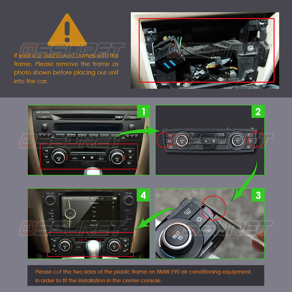 8core for 2005-2011 BMW3 E90 325i 328i CarPlay Android Car Stereo Radio 1280*800