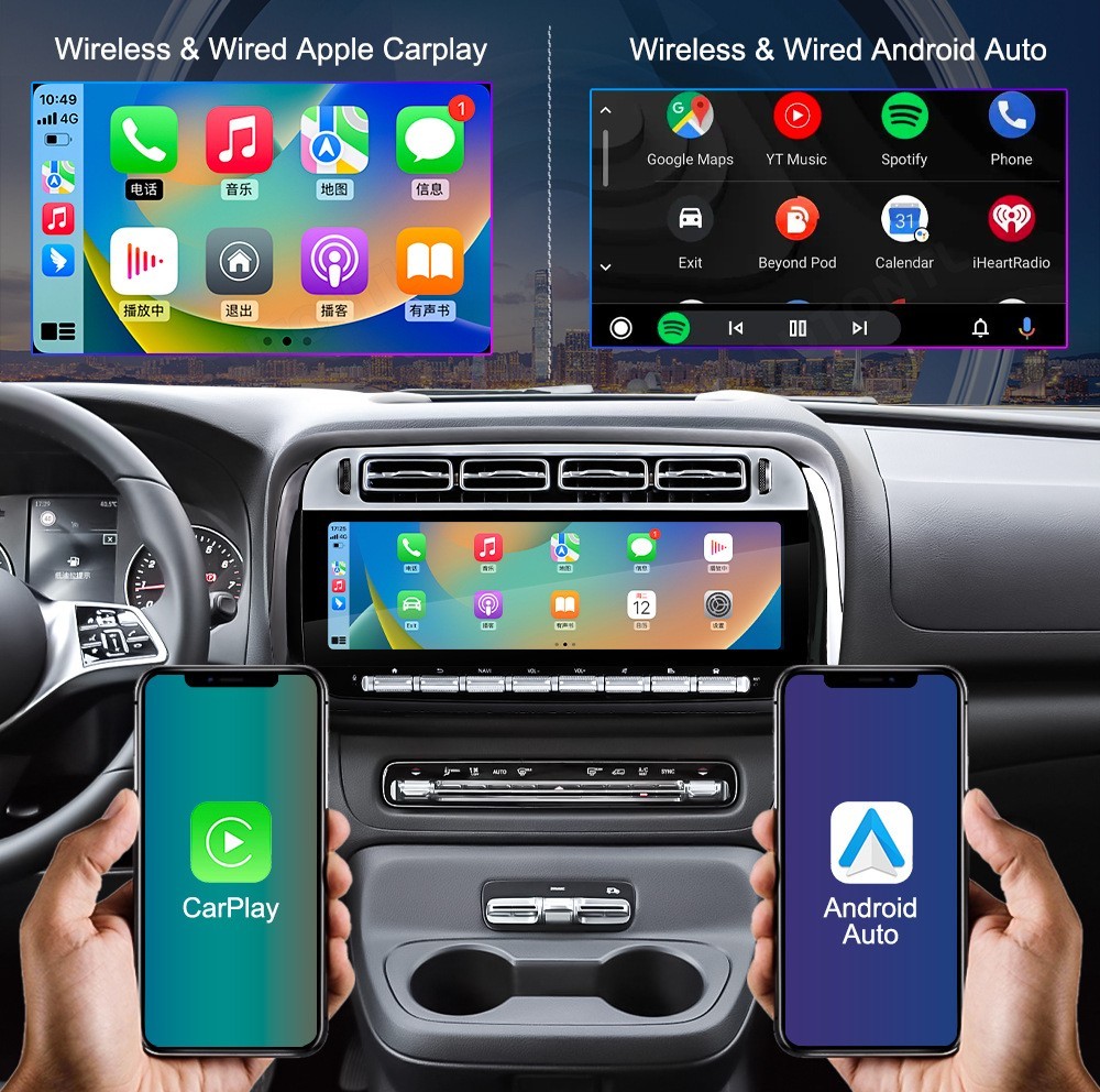 14.5″ Android 13 SWC BT CarPlay Car Radio GPS Navi For Mercedes Benz Vito Metris
