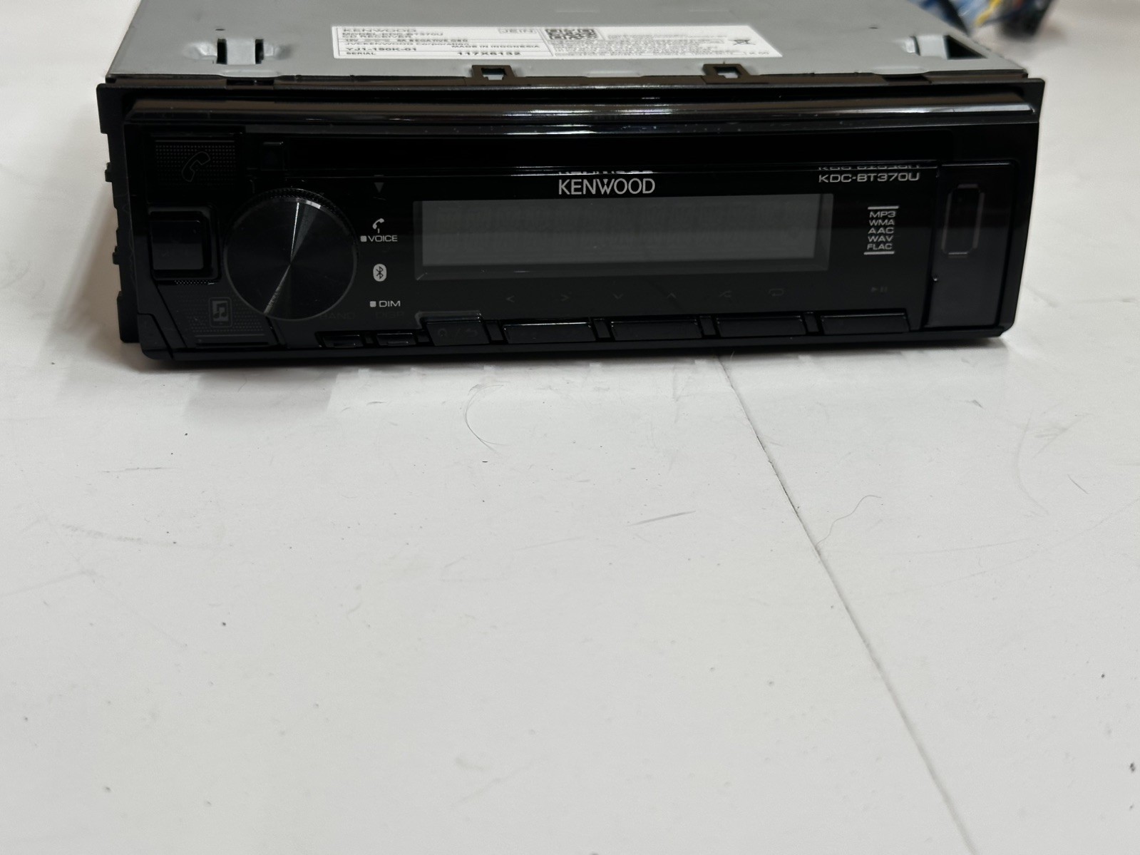 Kenwood KDC-BT370U CD Car Stereo CD Receiver BT Single DIN 13-Band EQ