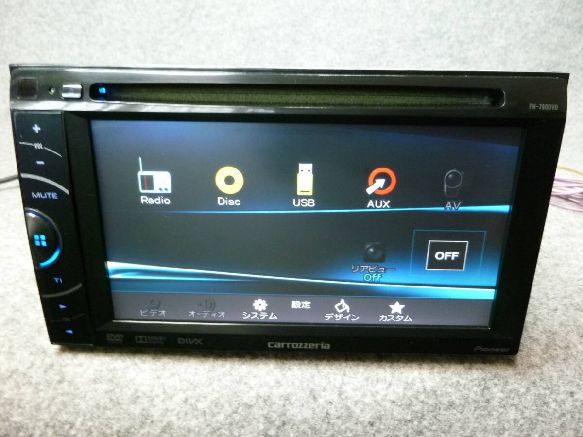 Pioneer Carrozzeria FH-780DVD Double Din Car Deck Audio CD DVD Working Confirmed