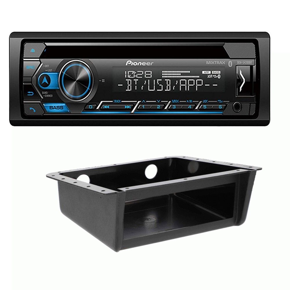 Pioneer DEH-S4200BT CD/AM/FM Radio Receiver & Universal Under-Dash Housing