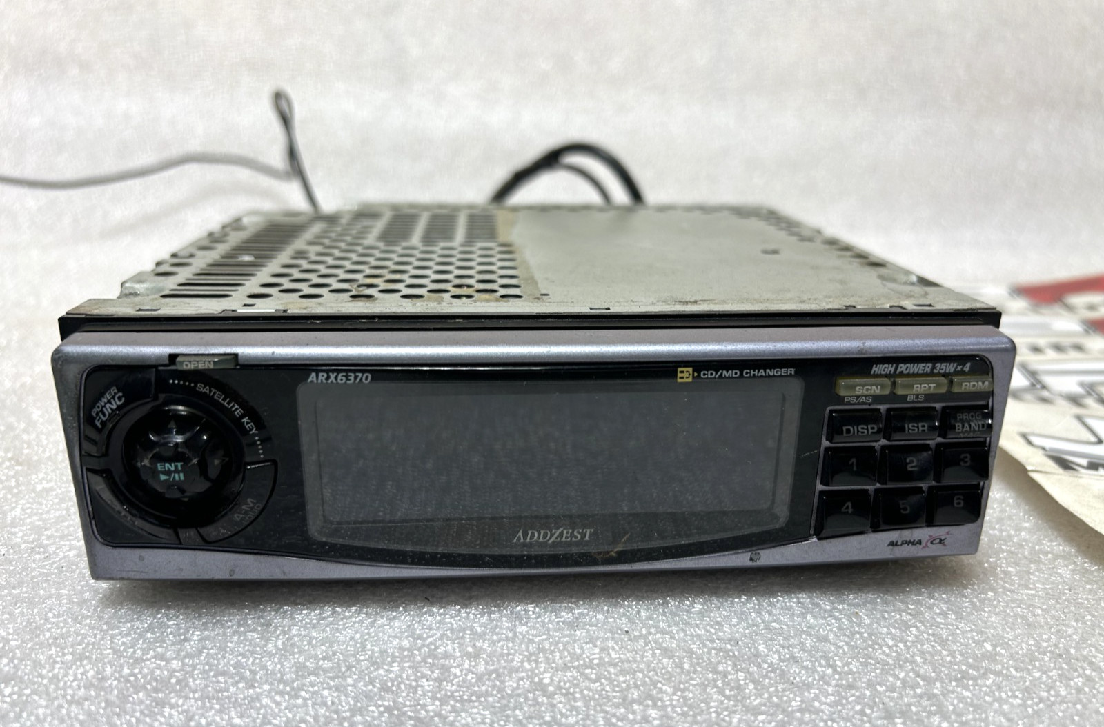 JDM VINTAGE NOSTALGIC CLARION ADDZEST ARX6370 1DIN CASSETTE DECK RADIO STEREO