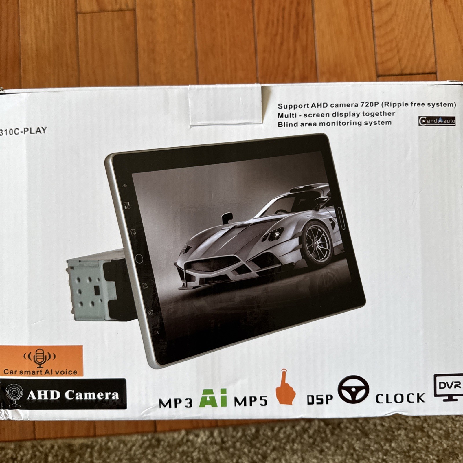 10.1” Single 1 Din Touch Rotatable Scree Car Stereo Radio Apple/Android Carplay