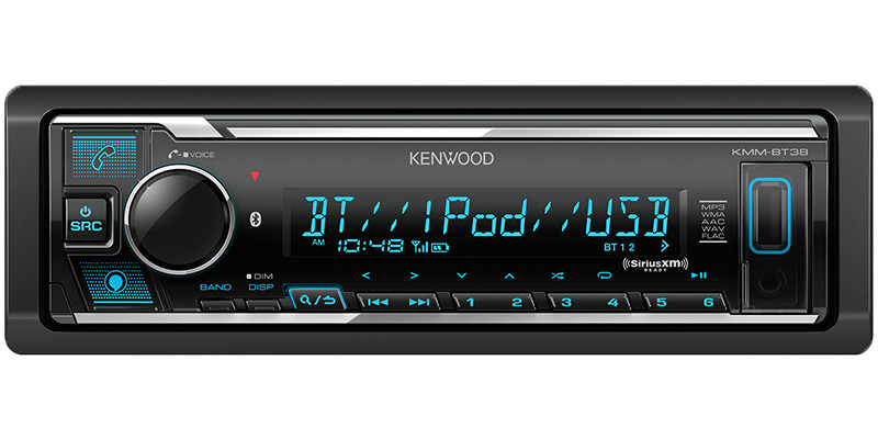 Kenwood KMM-BT38 Bluetooth Car Stereo w/USB AM FM MP3 Multi Color LCD & Alexa
