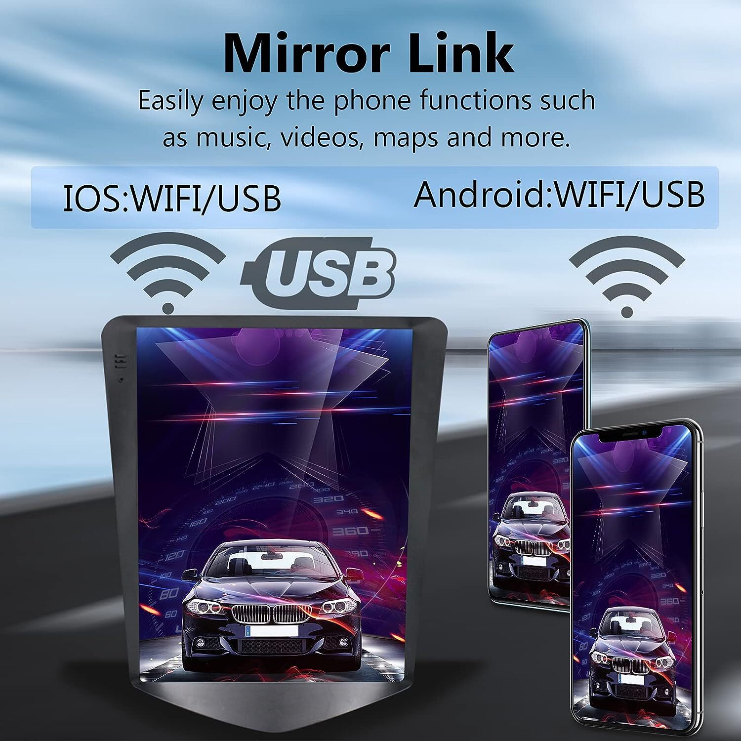 UPGRADE DASH KIT CARPLAY RADIO GPS STEREO CAMERA FOR CHEVY CRUZE 2009-15 ANDROID