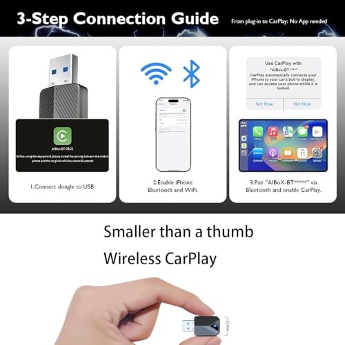 Wireless Carplay Dongle Wired to Wireless Converter