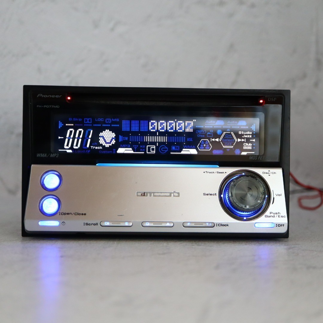 Carrozzeria FH-P077MD 2DIN CD MD CD-R/RW MDLP DSP Fully maintained Working JP