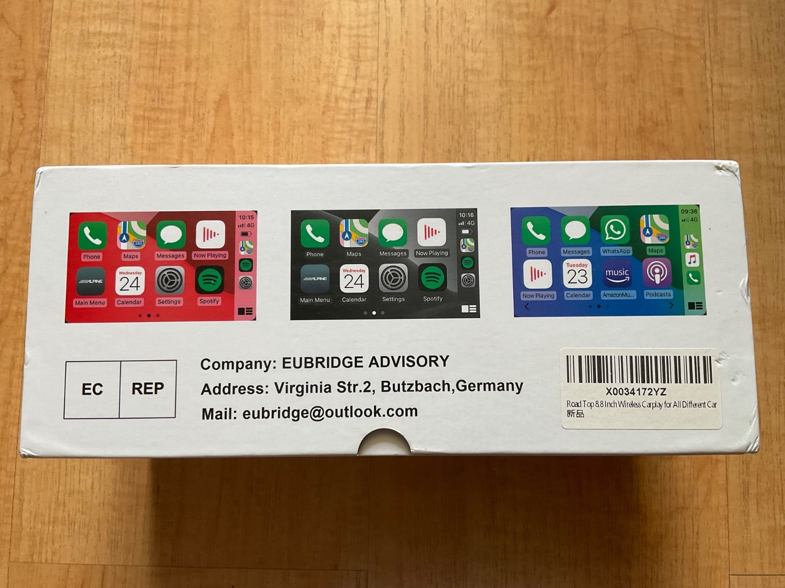 Road Top Wireless Carplay Bluetooth Touchscreen Stereo for All Different Car
