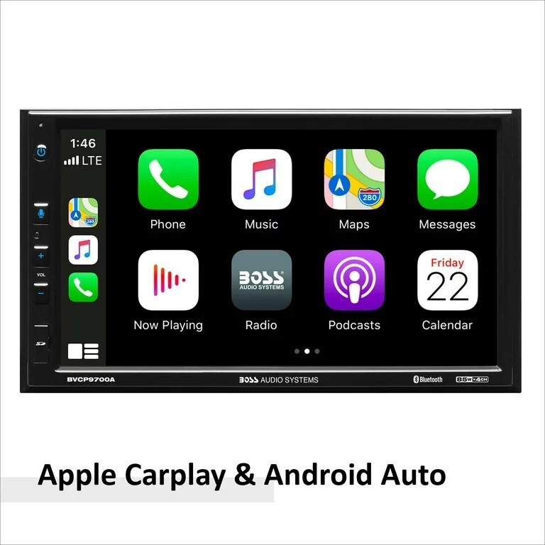 BOSS Audio Systems Car Stereo System w/Backup Cam – Apple CarPlay, Android Auto,