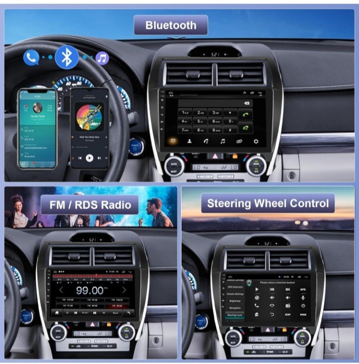 Car Radio Stereo for Toyota Camry 2012 2013 2014, 1G+32G Rimoody Android 13 10.1