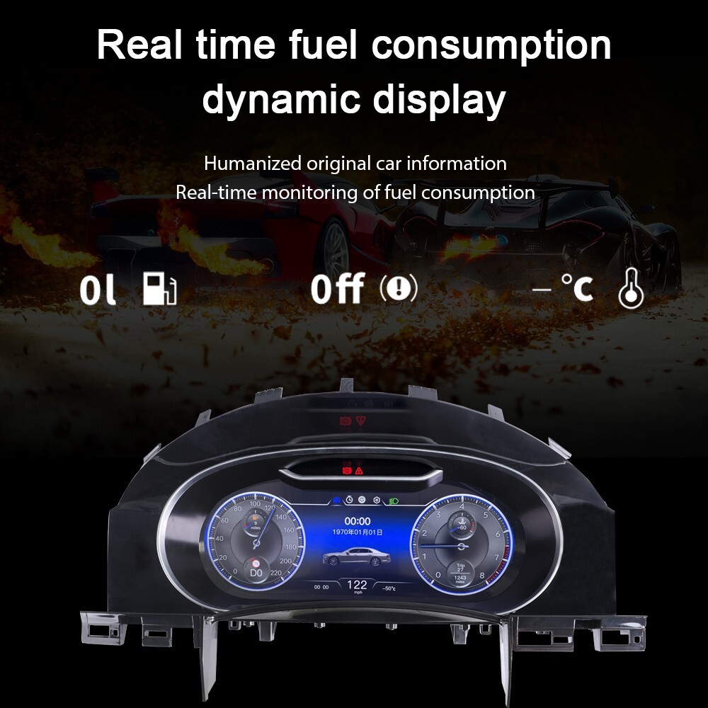 Car LCD Digital Cluster For Volkswagen Touareg 03-10 Instrument dashboard Virtua
