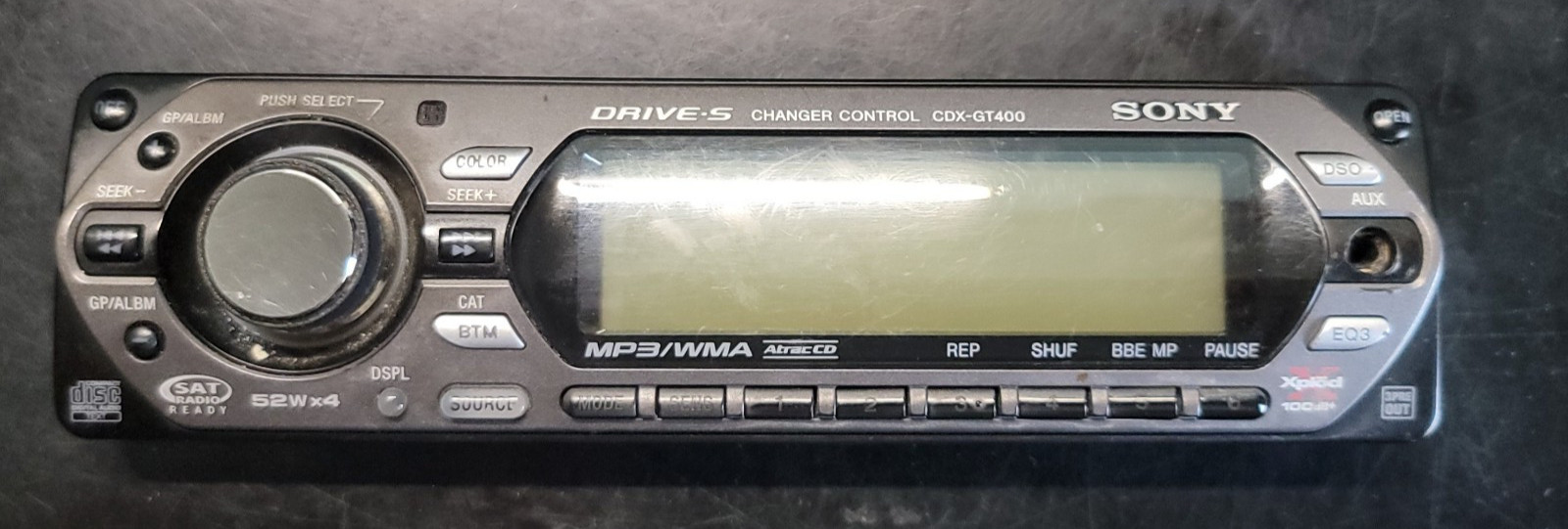 Genuine NOS Sony CDX-GT400 CD Player FACEPLATE ONLY
