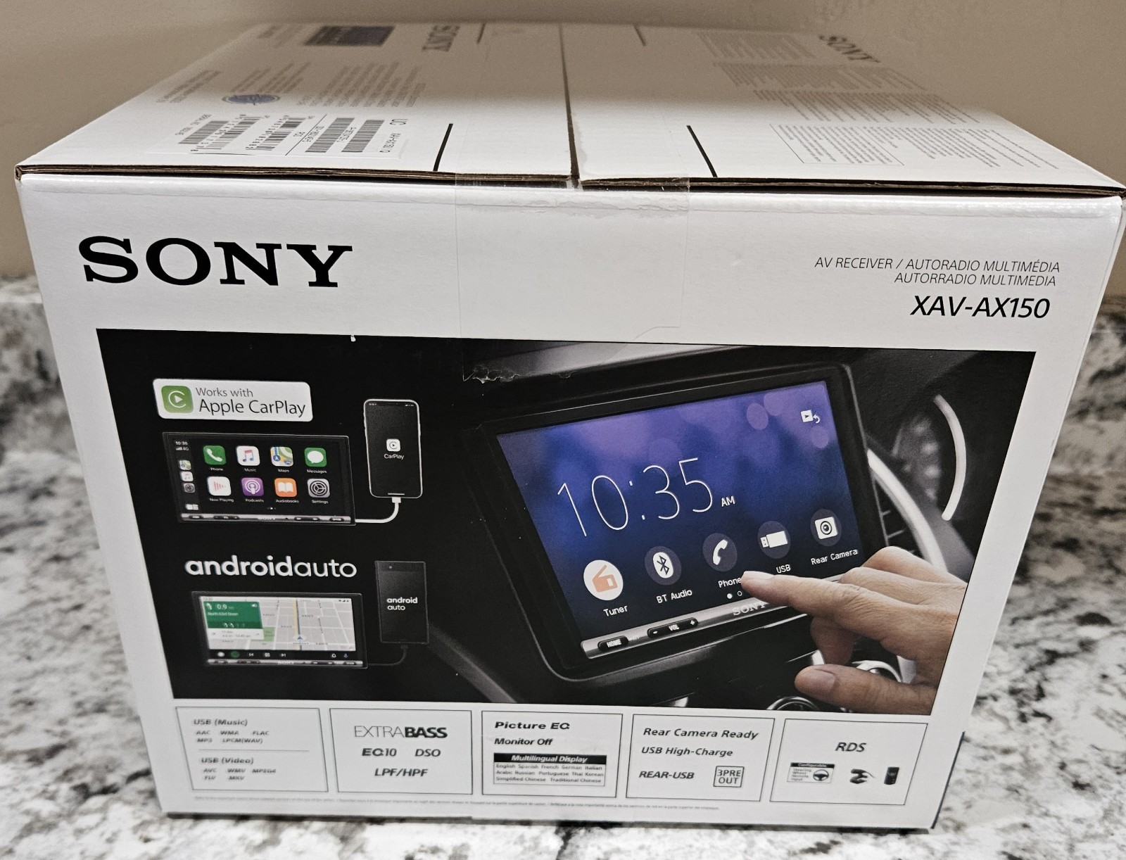 SONY XAV-AX150 6.95″ Apple CarPlay Android Auto AV Digital Media Receiver NEW