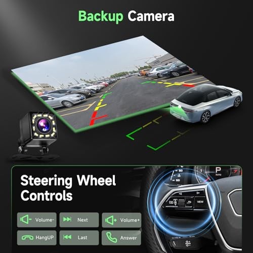 6.86″ Touch Screen Car Stereo with Wireless Carplay & Android